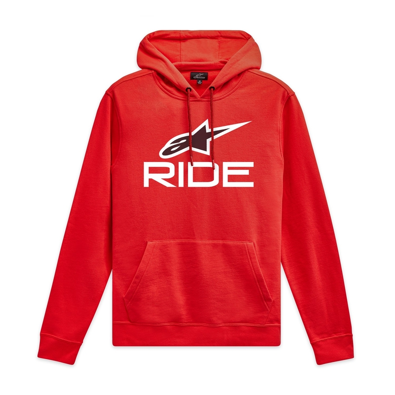 Felpa Alpinestars Ride 4.0 rossa-bianca-nera