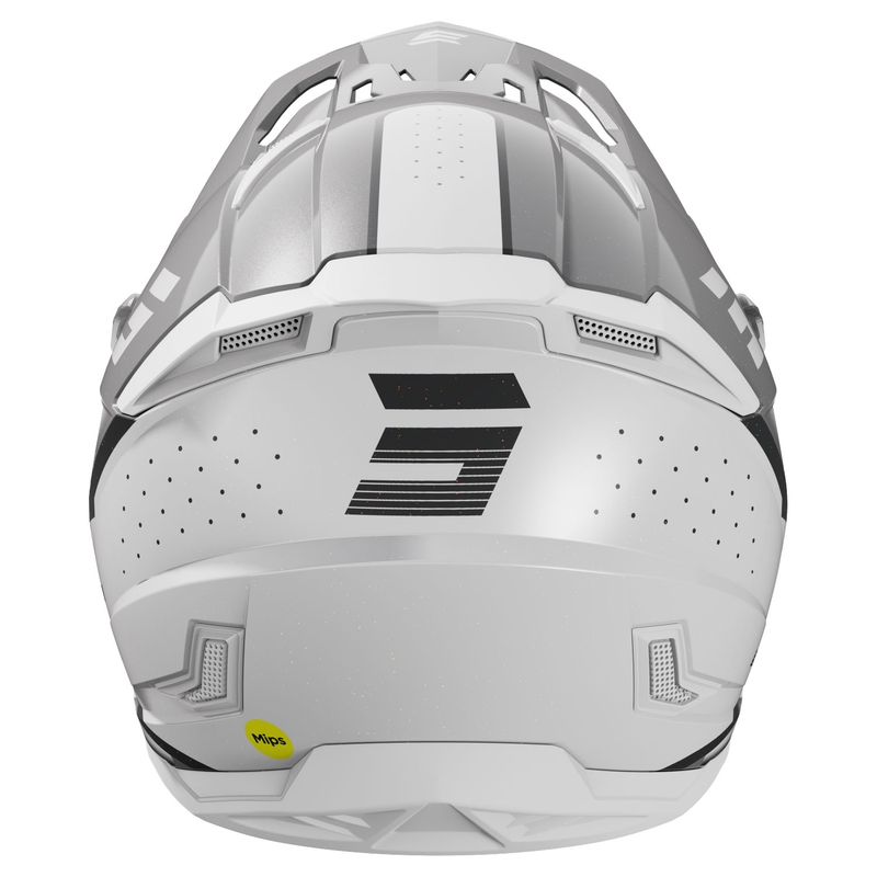 Casco motocross Shot Core Honor grigio-perla