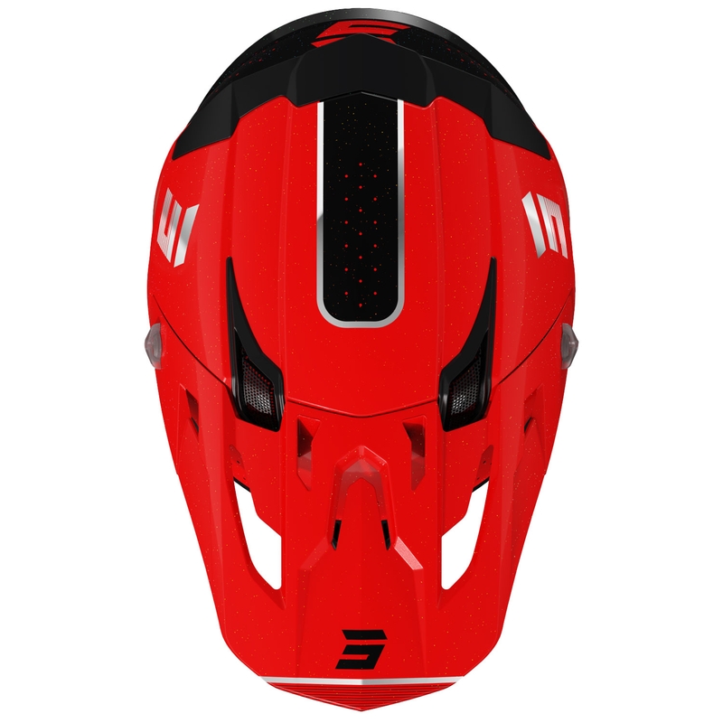 Casco motocross Shot Core Honor rosso-nero-perla