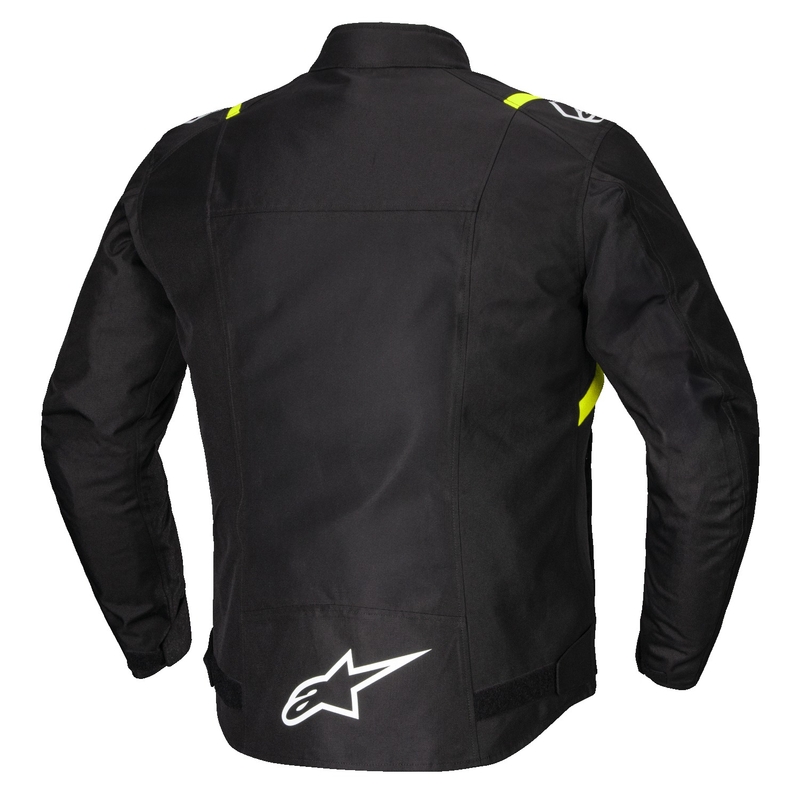 Giacca moto impermeabile Alpinestars T-SPS 2 nero-bianco-giallo fluo