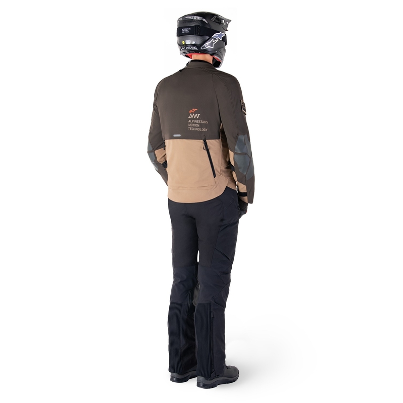 Giacca moto Alpinestars AMT-8 Stretch Drystar XF marrone-kaki