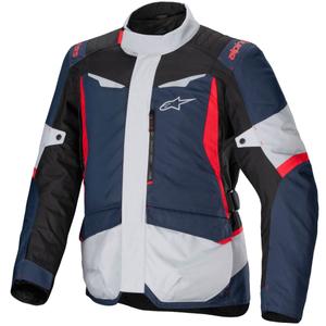 Giacca moto impermeabile Alpinestars ST-1 blu scuro-nero-rosso