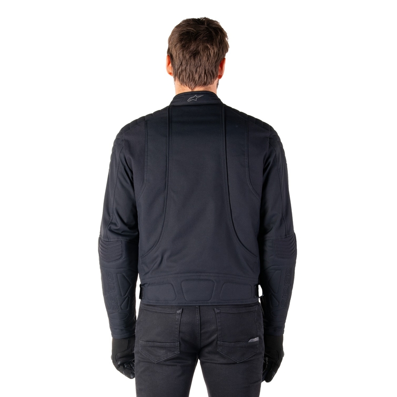 Giacca Moto Alpinestars Clayton Water Resistente Nero-Nero