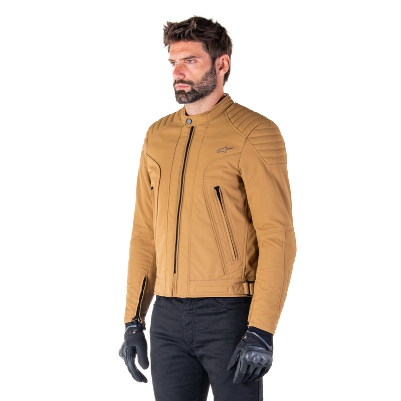 Giacca Moto Alpinestars Clayton Water Resistente marrone chiaro