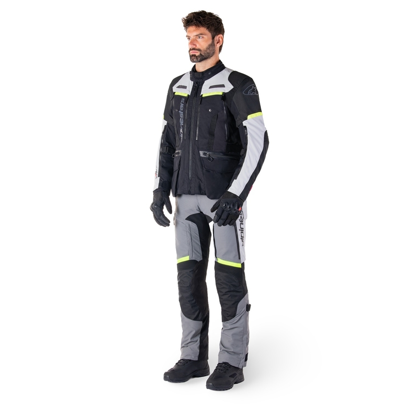 Giacca moto Alpinestars Bogota PRO Drystar nero-grigio-giallo fluo
