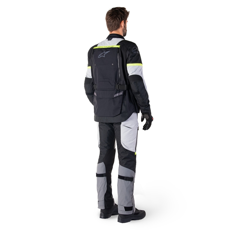 Giacca moto Alpinestars Bogota PRO Drystar nero-grigio-giallo fluo