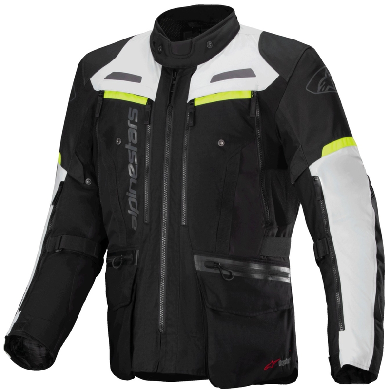 Giacca moto Alpinestars Bogota PRO Drystar nero-grigio-giallo fluo