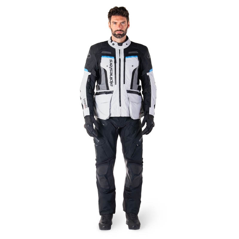Giacca moto Alpinestars Bogota PRO Drystar grigio-nero-blu