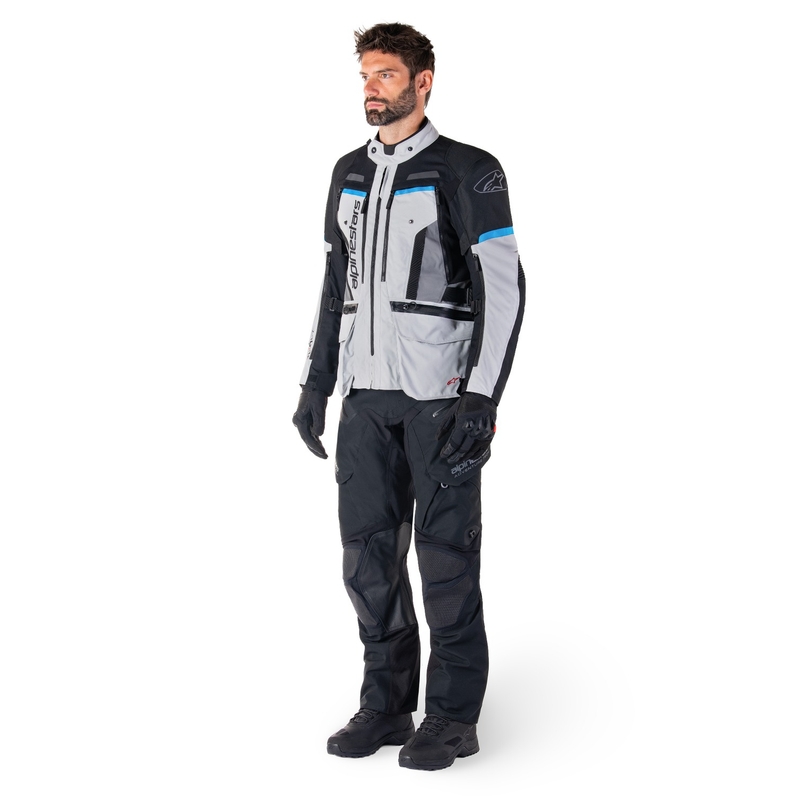 Giacca moto Alpinestars Bogota PRO Drystar grigio-nero-blu
