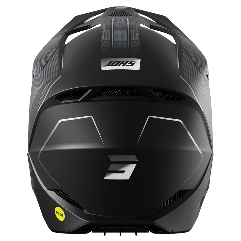 Casco motocross Shot Camo Tactic nero-grigio opaco