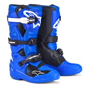 Alpinestars Tech 7 S Stivali da moto per bambini Blu, Bianco e Nero 2025