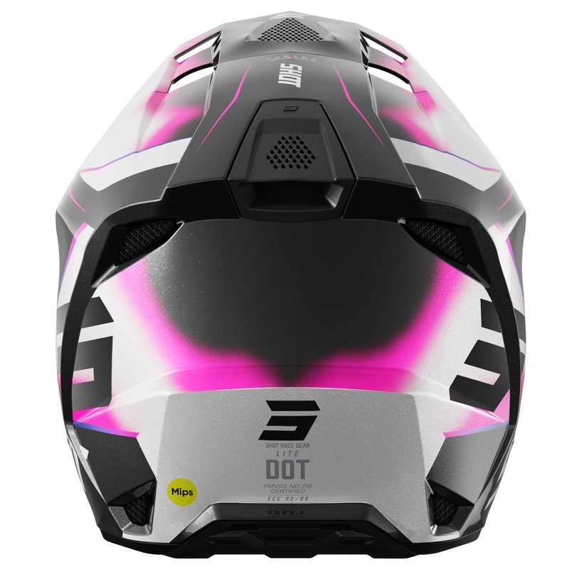Casco motocross Shot Lite Astral blu-rosa