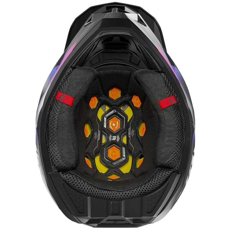 Casco motocross Shot Lite Astral blu-rosa