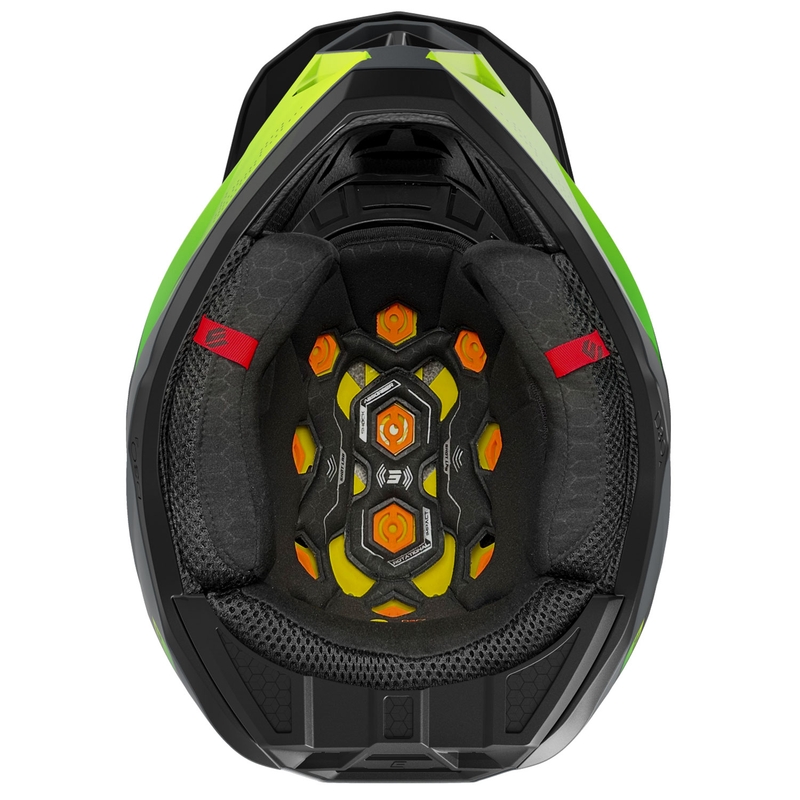 Casco motocross Shot Lite Ultra giallo fluo opaco
