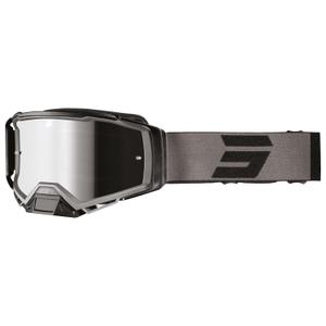 Occhiali motocross Shot Core neri con plexiglass iridio