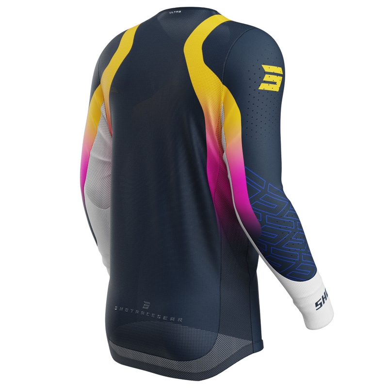 Maglia motocross Shot Aerolite Ultra blu-arancio-rosa
