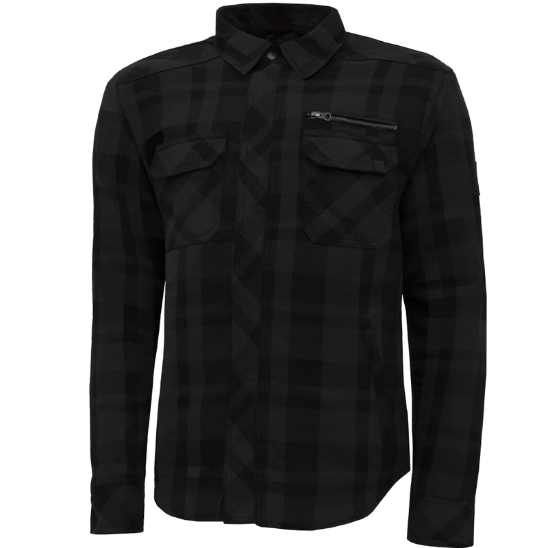 Maglietta da motociclista Street Racer Striker nera