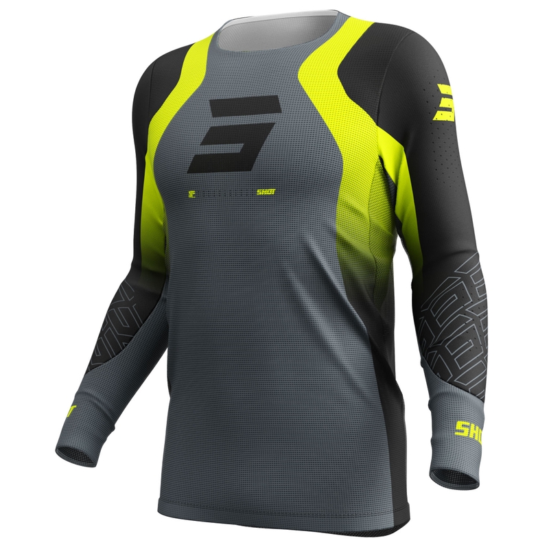 Maglia motocross Shot Aerolite Ultra giallo fluo
