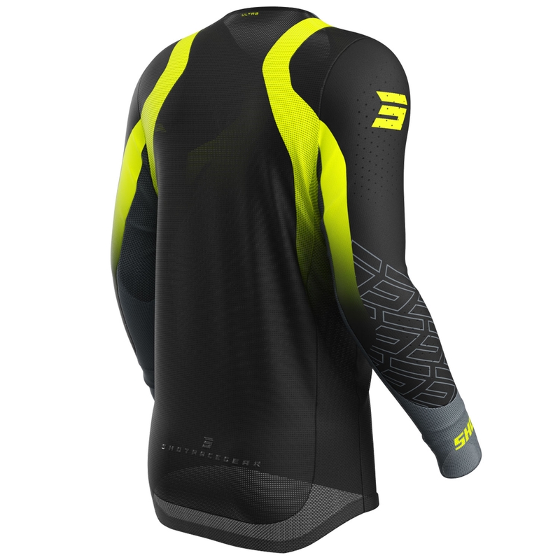 Maglia motocross Shot Aerolite Ultra giallo fluo