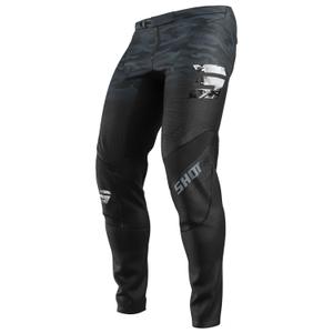 Pantaloni motocross Shot Contact Tactic nero-grigio