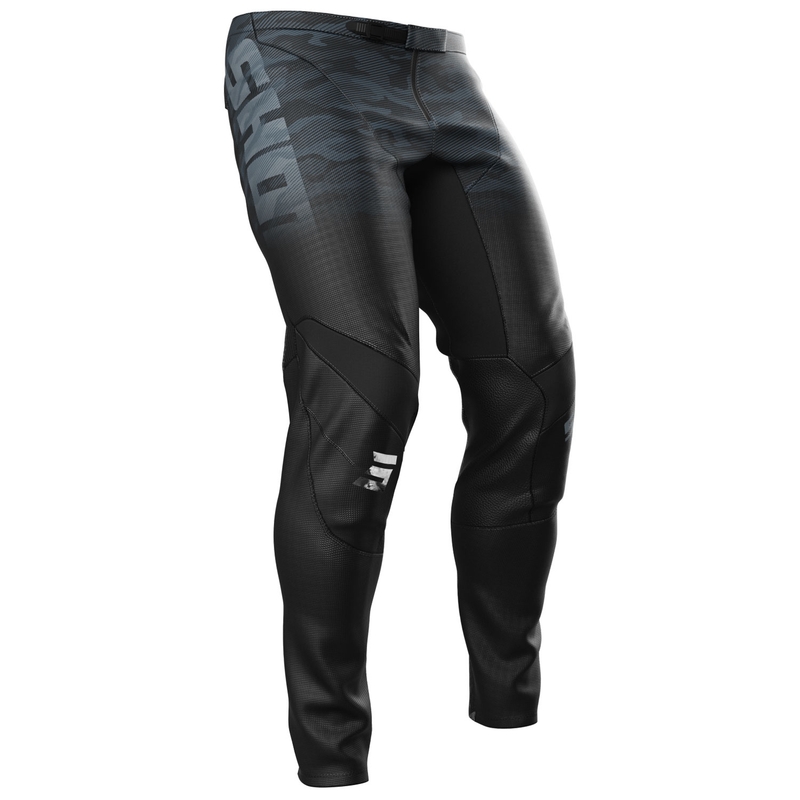 Pantaloni motocross Shot Contact Tactic nero-grigio