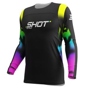 Maglia motocross Shot Contact Nitro nera