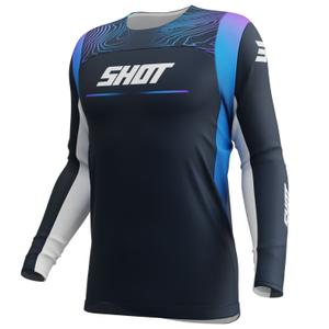 Maglia motocross Shot Contact Apex blu