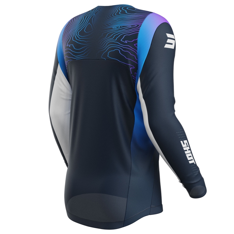 Maglia motocross Shot Contact Apex blu