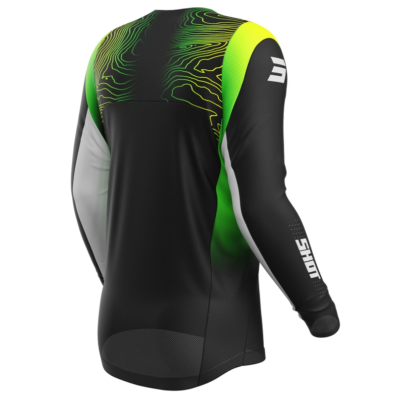 Maglia motocross Shot Contact Apex giallo fluo