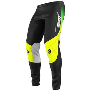 Pantaloni motocross Shot Contact Apex giallo fluo