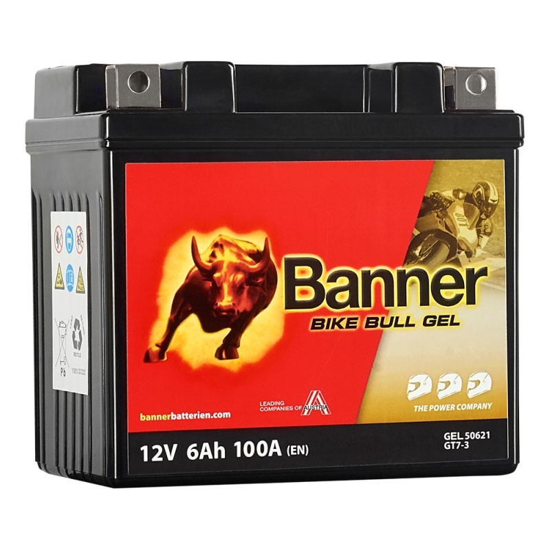 Batteria gel moto Banner Bike Bull GEL 506 21/BGTZ7-S - GTZ7-S 12V, 6Ah, 100A