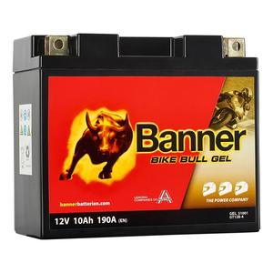 Batteria moto al gel Banner Bike Bull GEL 510 01/BGT12B-4 - GT12B-4 12V, 10Ah, 190A