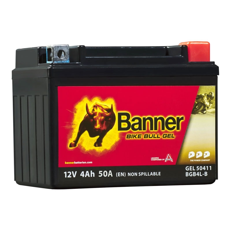 Batteria gel moto Banner Bike Bull GEL 504 11/BGB4L-B - GB4L-B 12V, 4Ah, 50A