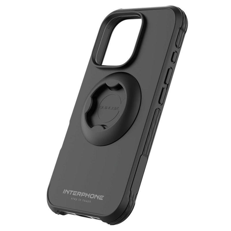Cover protettiva Interphone QUIKLOX Tetraforce per Apple iPhone 16 Pro nera