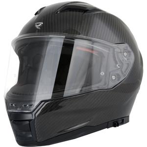 Casco moto integrale Street Racer Titan Carbon nero