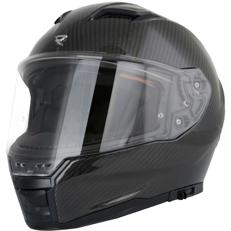 Casco moto integrale Street Racer Titan Carbon nero