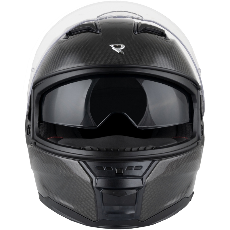 Casco moto integrale Street Racer Titan Carbon nero