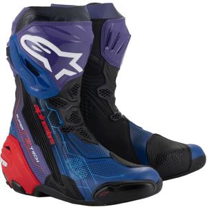 Stivali da moto Alpinestars Supertech R Vented edizione limitata Martinator Jorge Martin blu-viola-rosso-nero