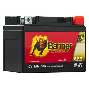 Batteria moto gel Banner Bike Bull GEL 503 14/BGTX4-3 - GTX4-3 12V, 3Ah, 50A