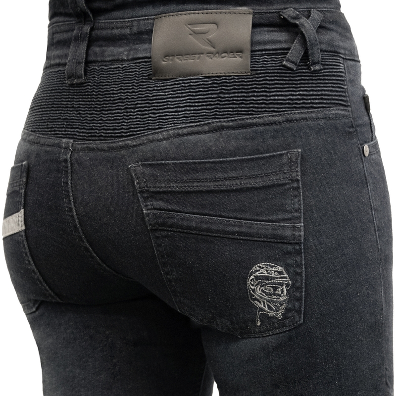 Jeans cropped Street Racer Spike II da donna neri