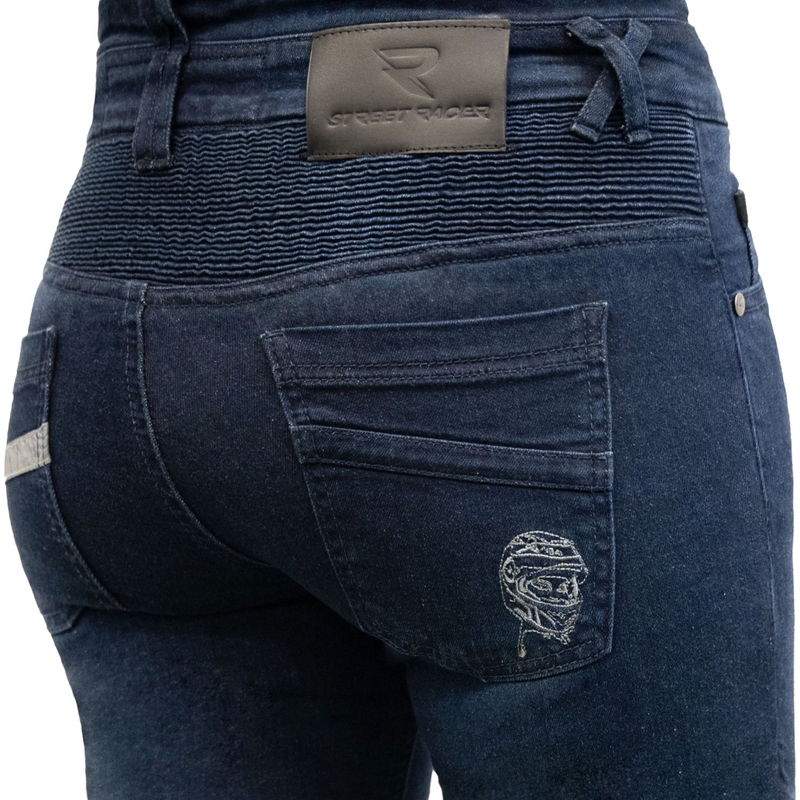 Jeans cropped Street Racer Spike II da donna di colore blu