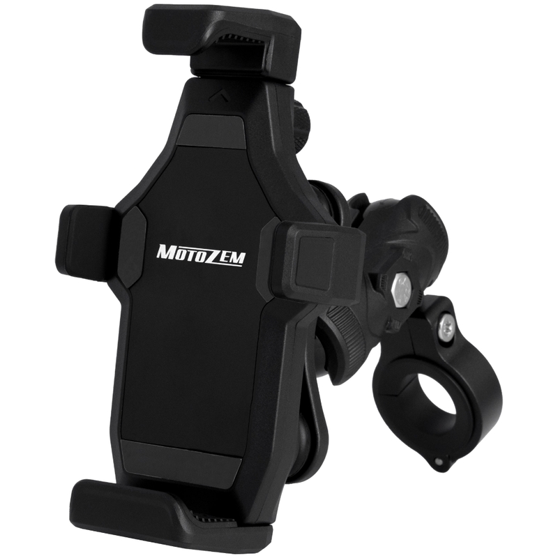 Supporto antivibrazione per moto con blocco MotoZem Grip PRO nero