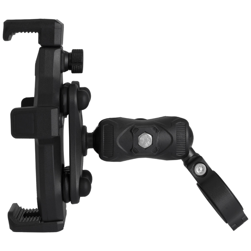 Supporto antivibrazione per moto con blocco MotoZem Grip PRO nero