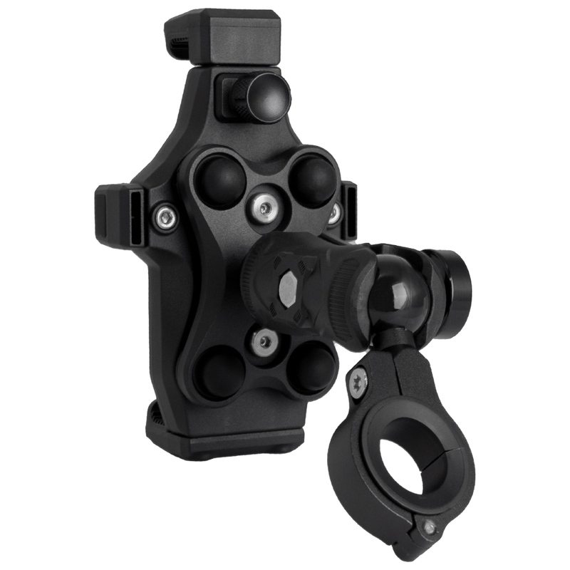 Supporto antivibrazione per moto con blocco MotoZem Grip PRO nero