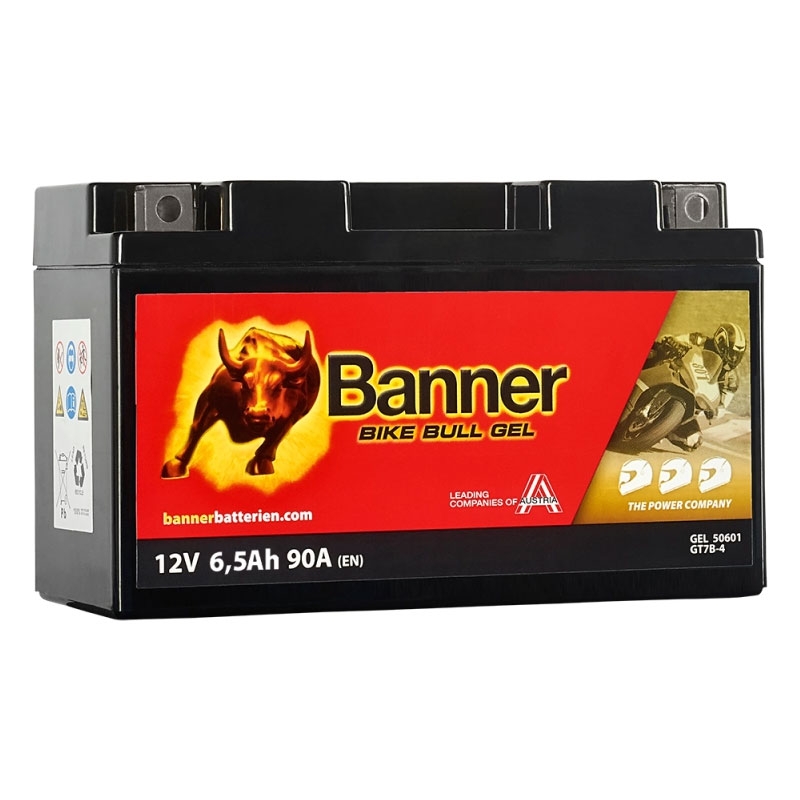 Batteria moto gel Banner Bike Bull GEL 506 01/BGT7B-4 - GT7B-4 12V, 6,5Ah, 90A