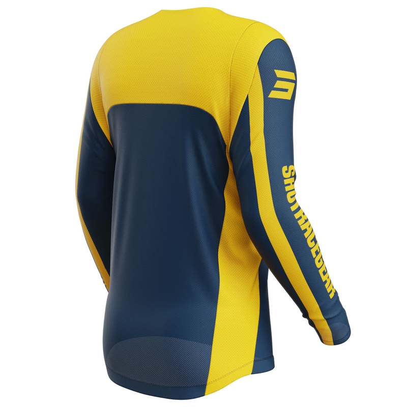 Maglia motocross Shot Contact Mythic blu-giallo