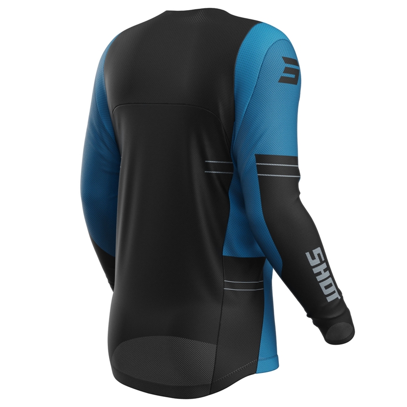 Maglia motocross Shot Contact Shield blu