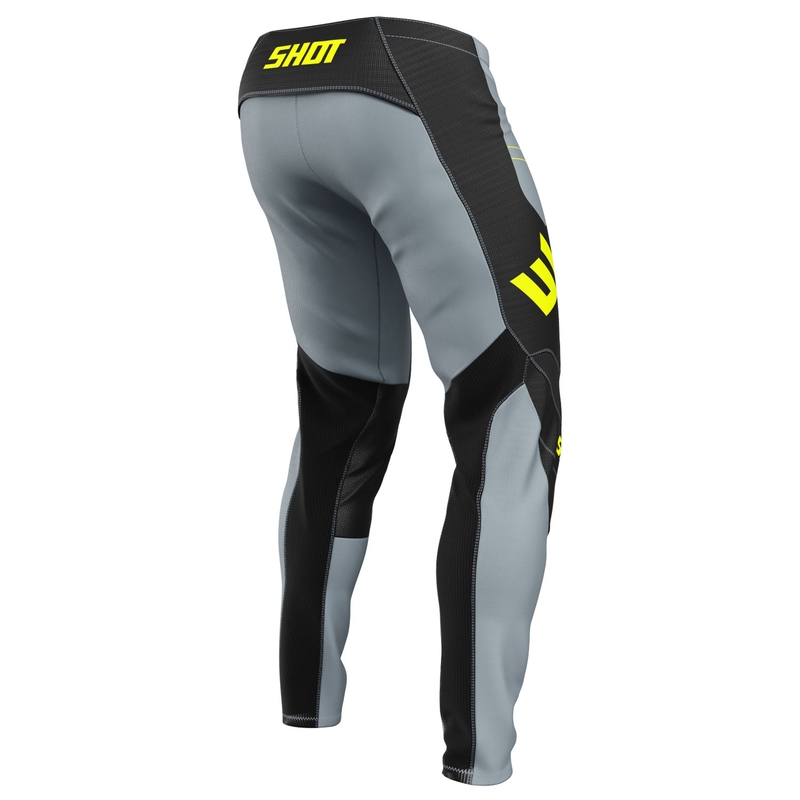 Pantaloni motocross Shot Contact Shield giallo fluo
