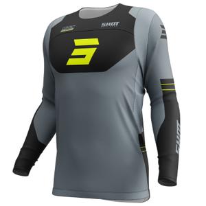 Maglia motocross Shot Contact Shield giallo fluo