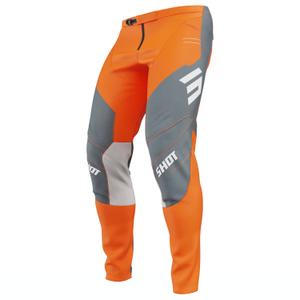 Pantaloni motocross Shot Contact Shield arancione